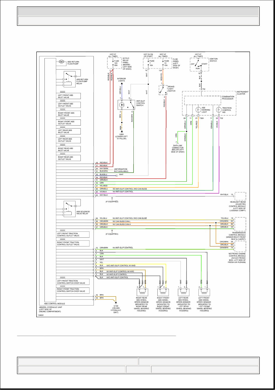 2000 Audi A6 System Wiring Diagram Manuals Online