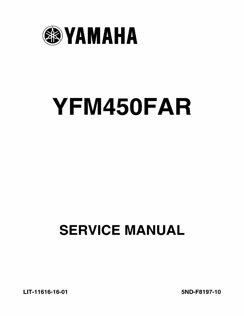 Yamaha Kodiak 450 20032006 Service Repair Manual