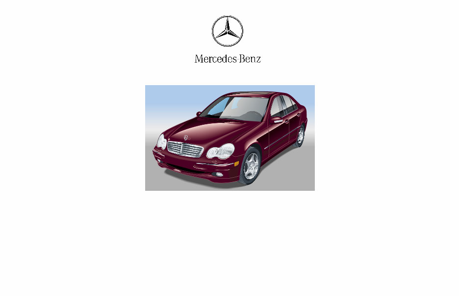 MERCEDES BENZ 2002 CClass C230 KOMPRESSOR Owners OWNER