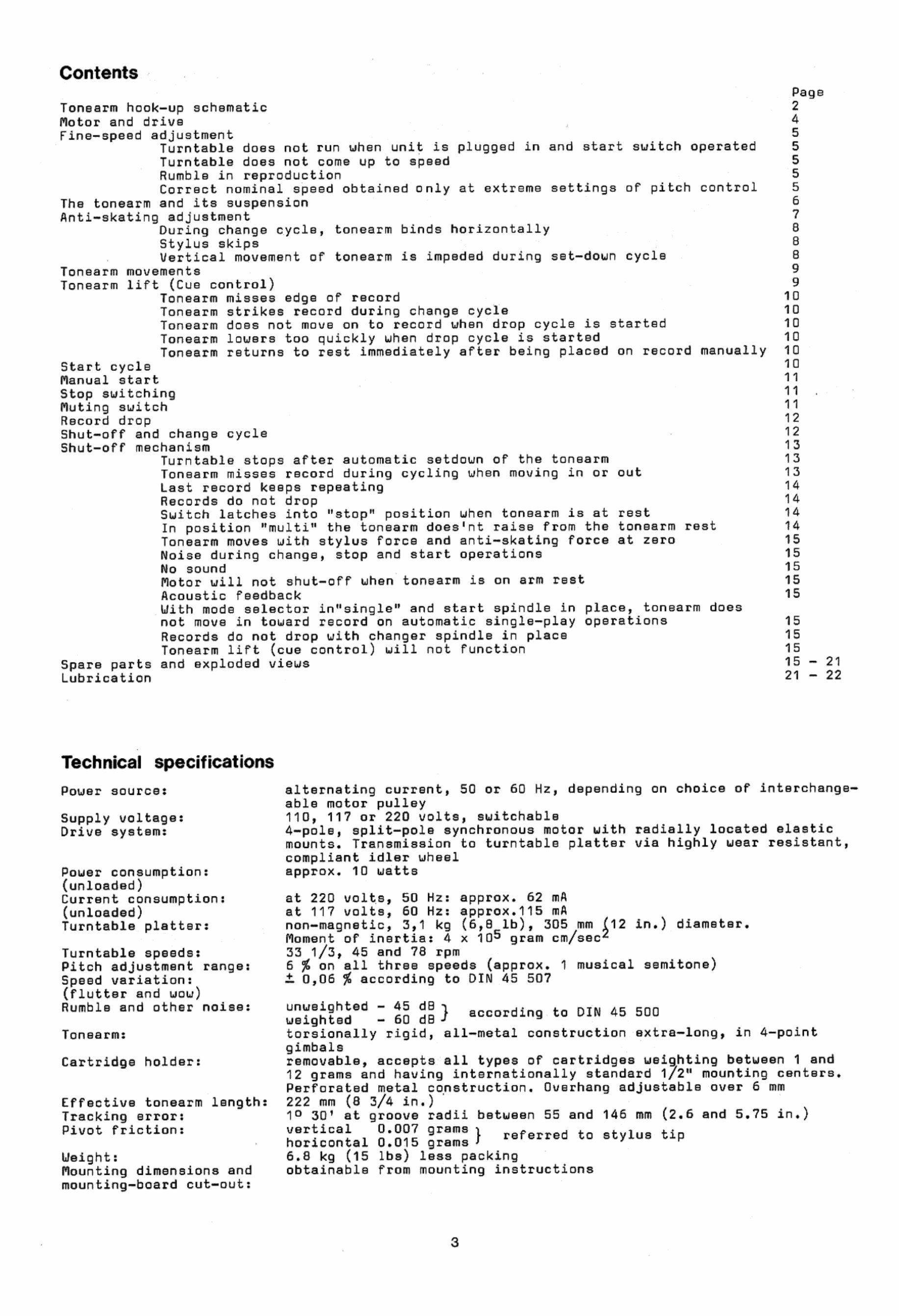 Dual 1219 Turntable Service Manual Manuals Online
