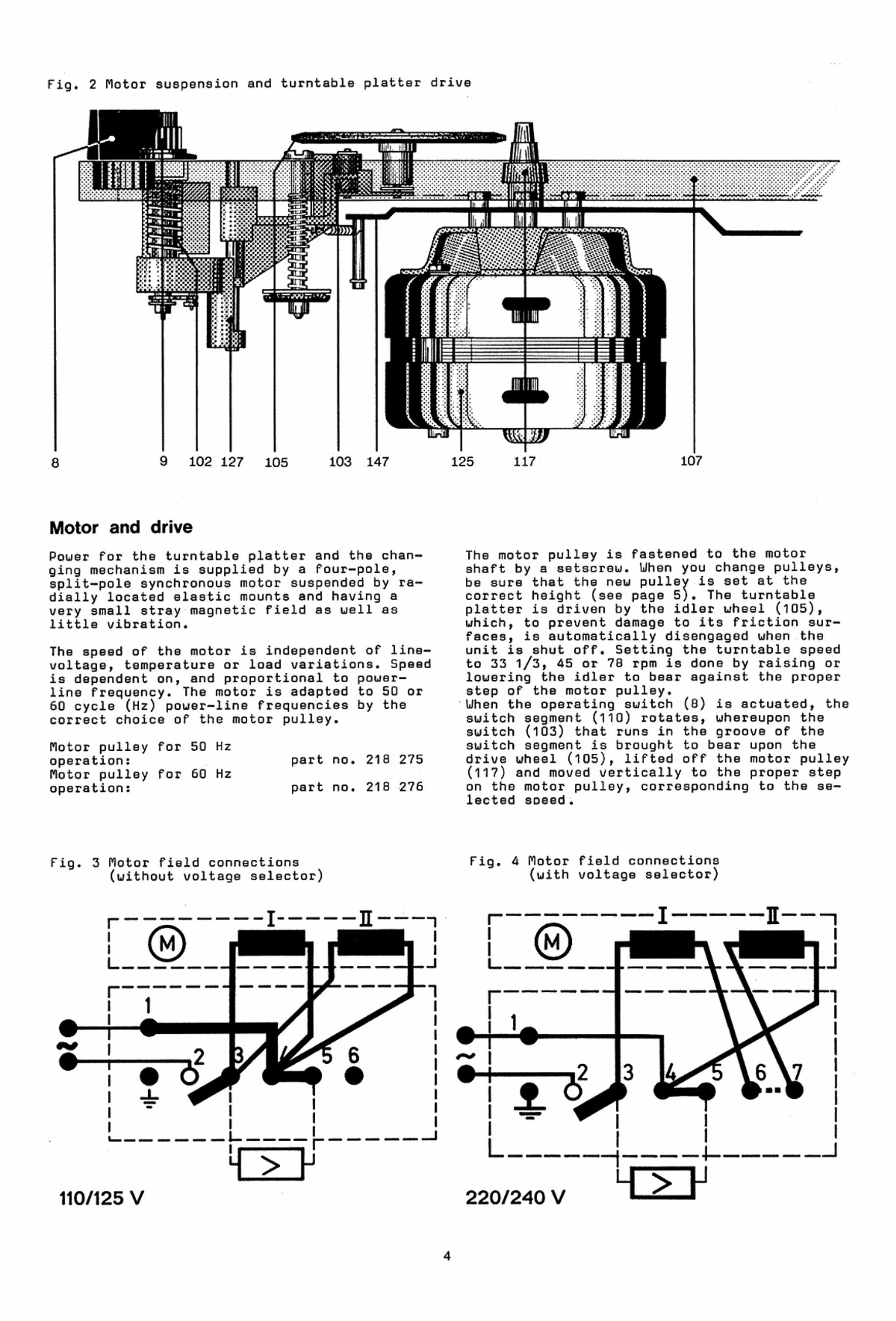 Dual 1219 Turntable Service Manual Manuals Online