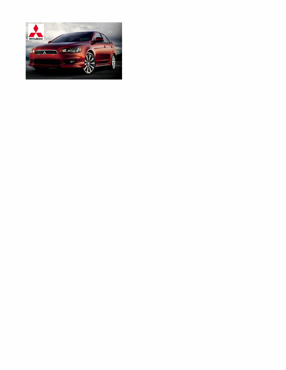2011 MITSUBISHI LANCER SERVICE MANUAL PDF visual data 8