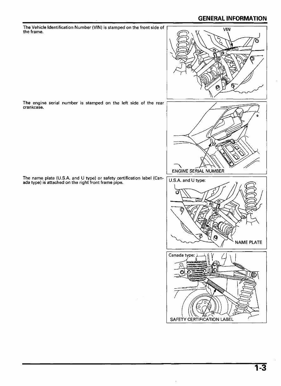 2005 HONDA FOREMAN 500 MANUAL PDF visual data 8