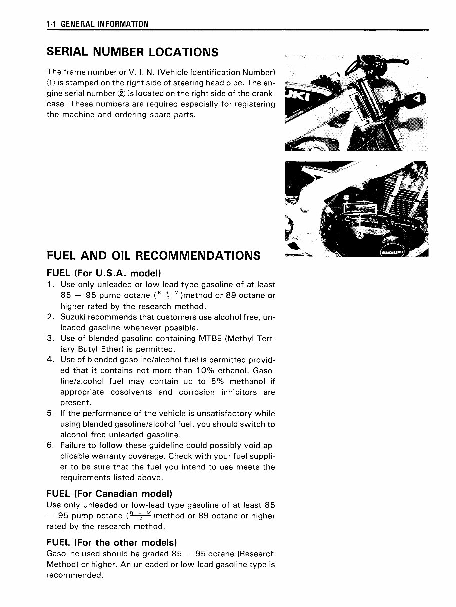 Suzuki GS500 and GS500F Maintenance Schedule and Service Intervals