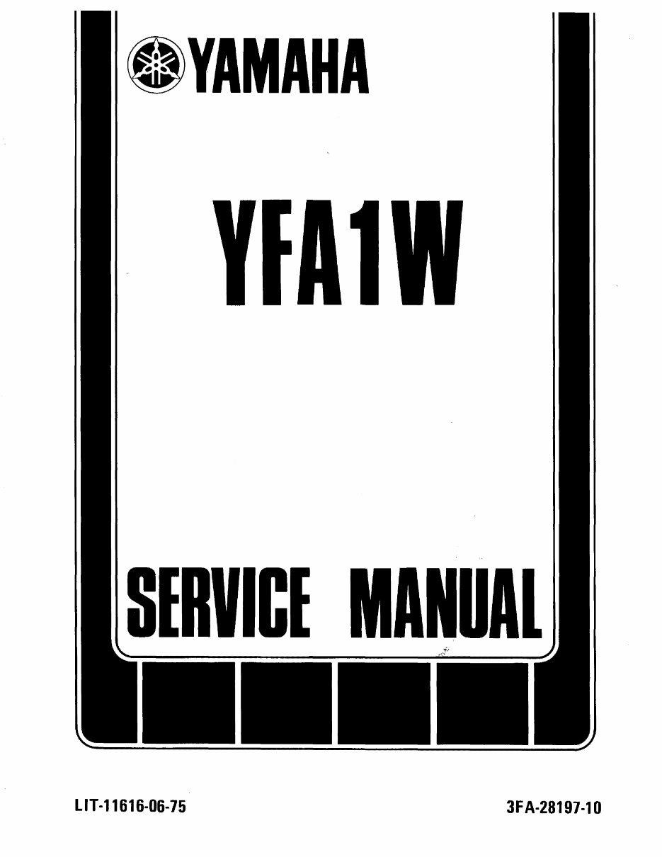 Yamaha Breeze 125 service manual repair 19892004 YFA1