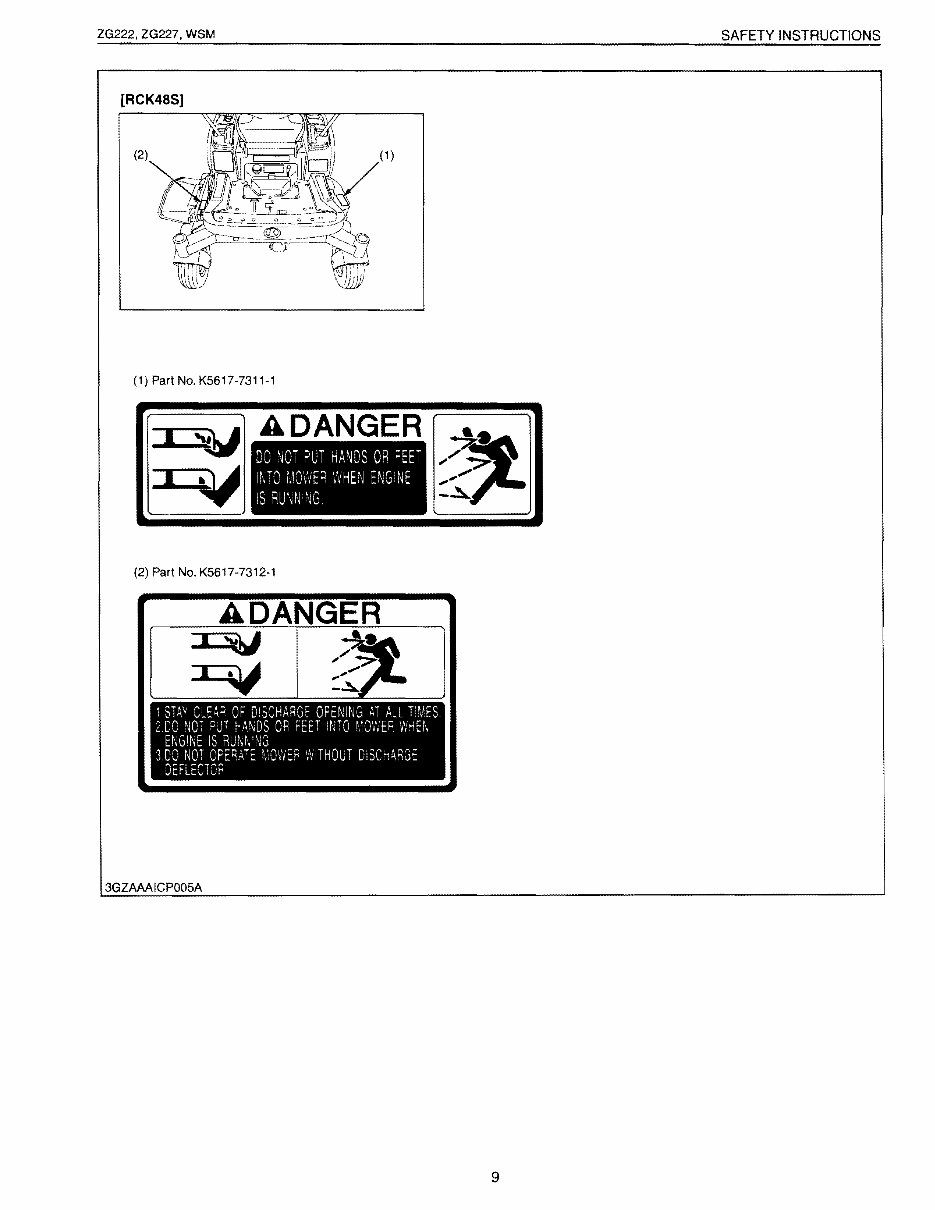 Kubota ZG227 Zero Turn Mower Service Repair Manual