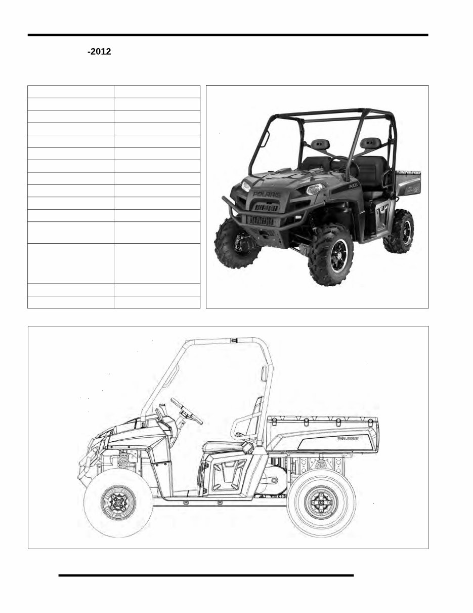 Polaris Ranger 800 service manual repair 20102012 UTV