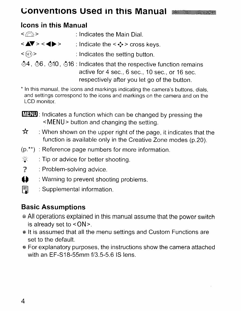 Canon EOS 500D and Rebel T1i Instruction Manual