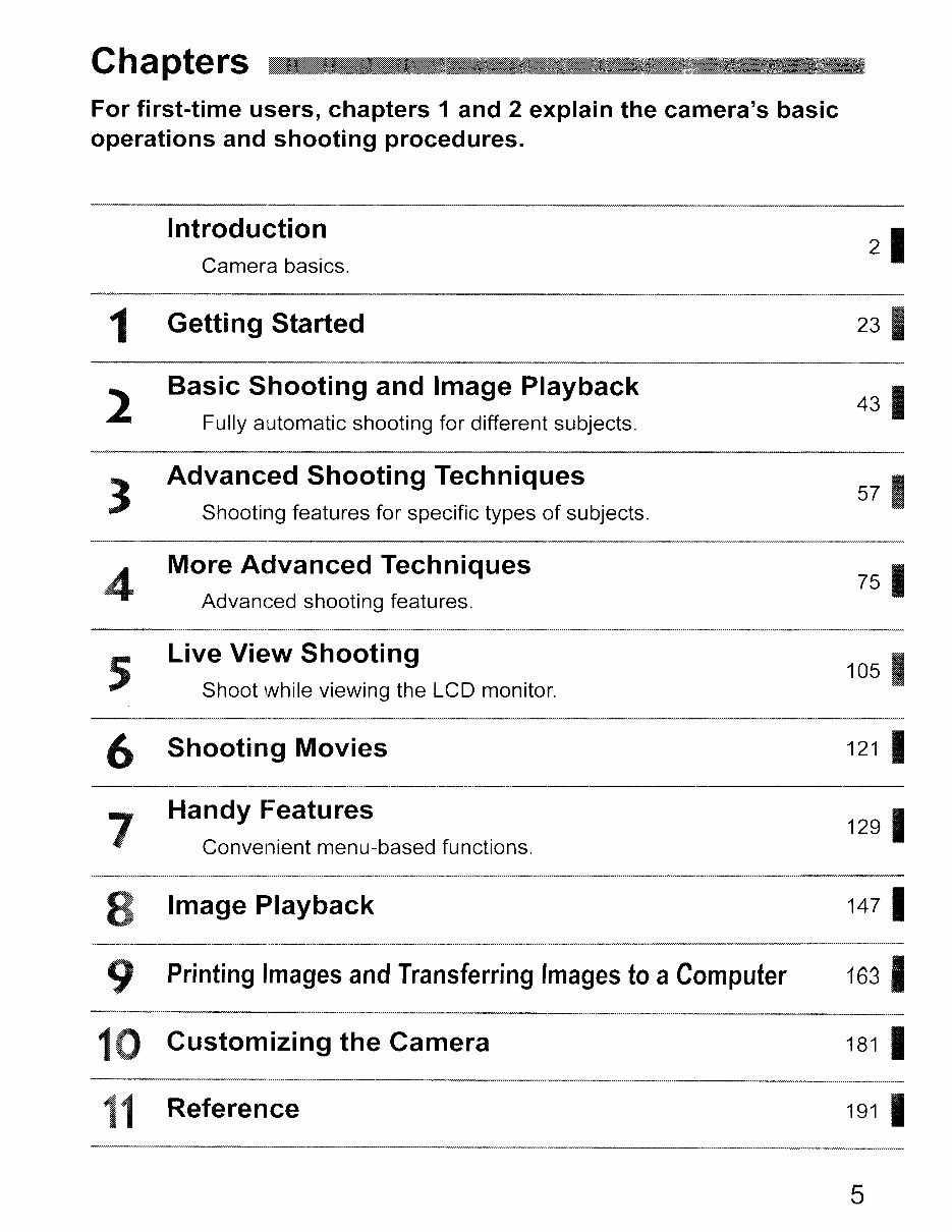 Canon EOS 500D and Rebel T1i Instruction Manual