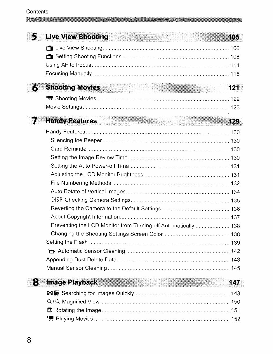 Canon EOS 500D and Rebel T1i Instruction Manual