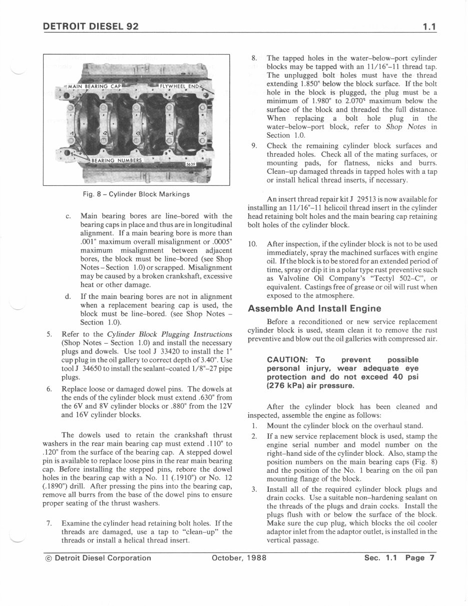 Detroit Diesel Series 92 Service Manual Repair