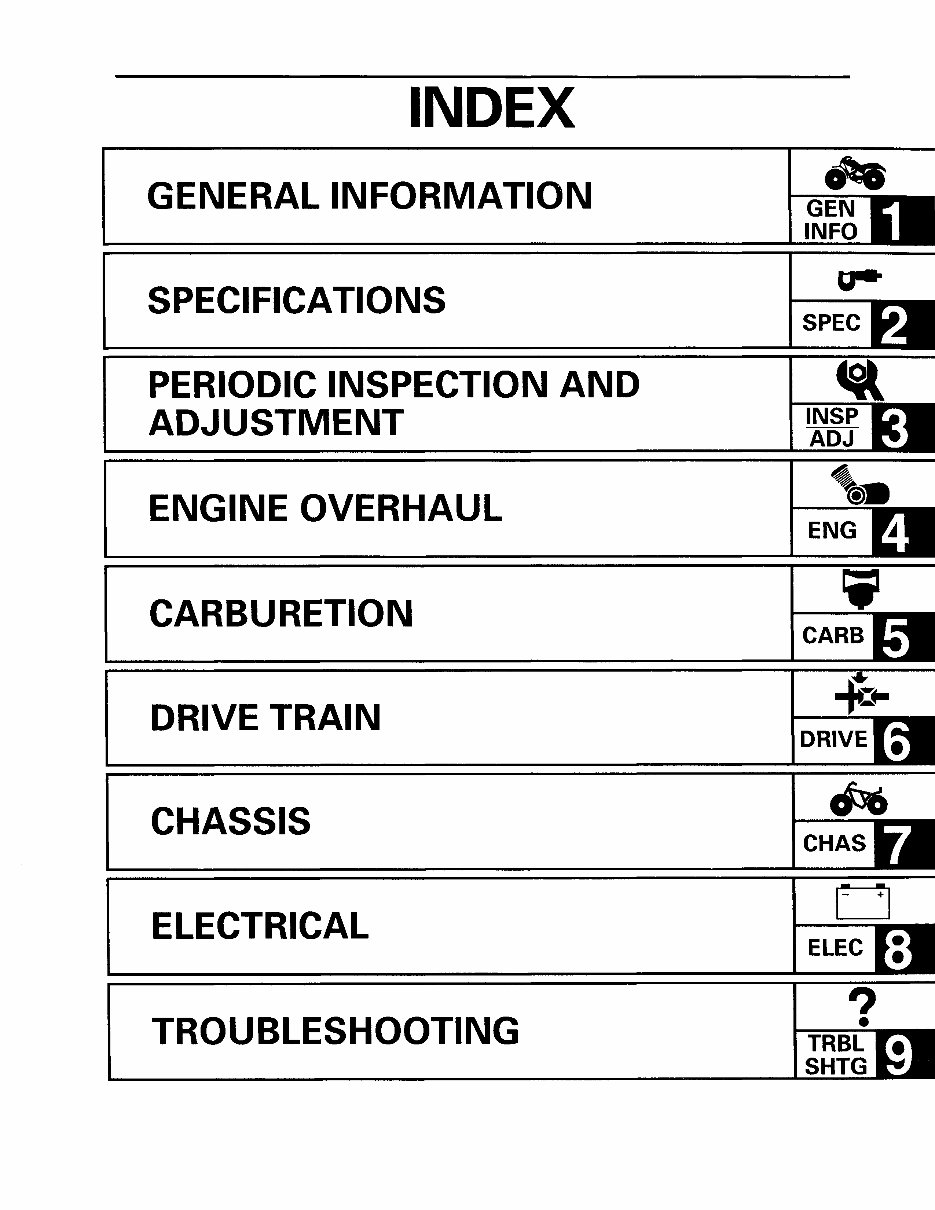 Yamaha Big Bear 350 service manual repair 19971999 YFM350