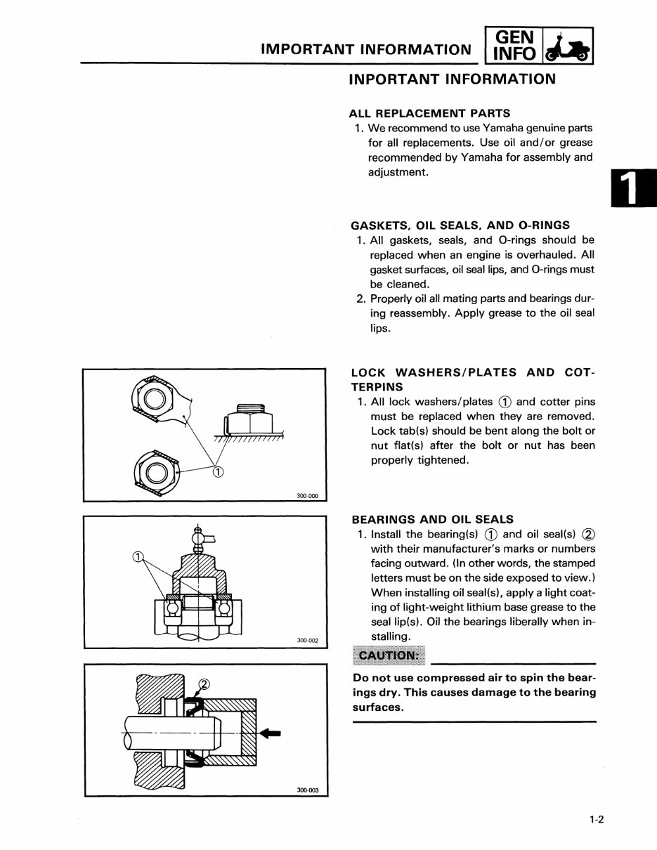 YAMAHA RIVA 200 XC200 Full Service & Repair Manual 1987-1991