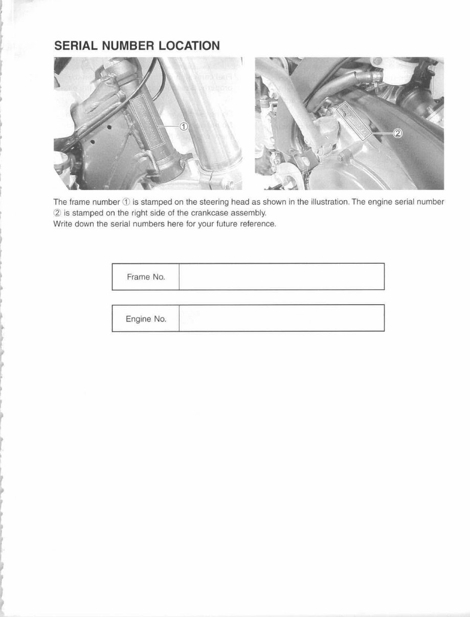 Suzuki RM125 service manual repair 2001 RM 125