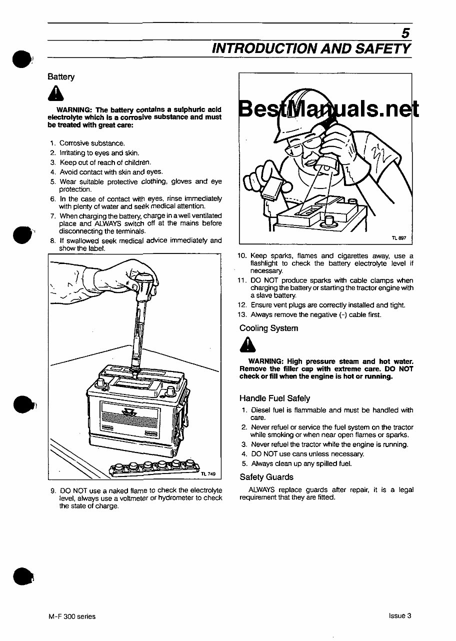 Massey Ferguson Mf 393 Factory Service And Work Shop Manual