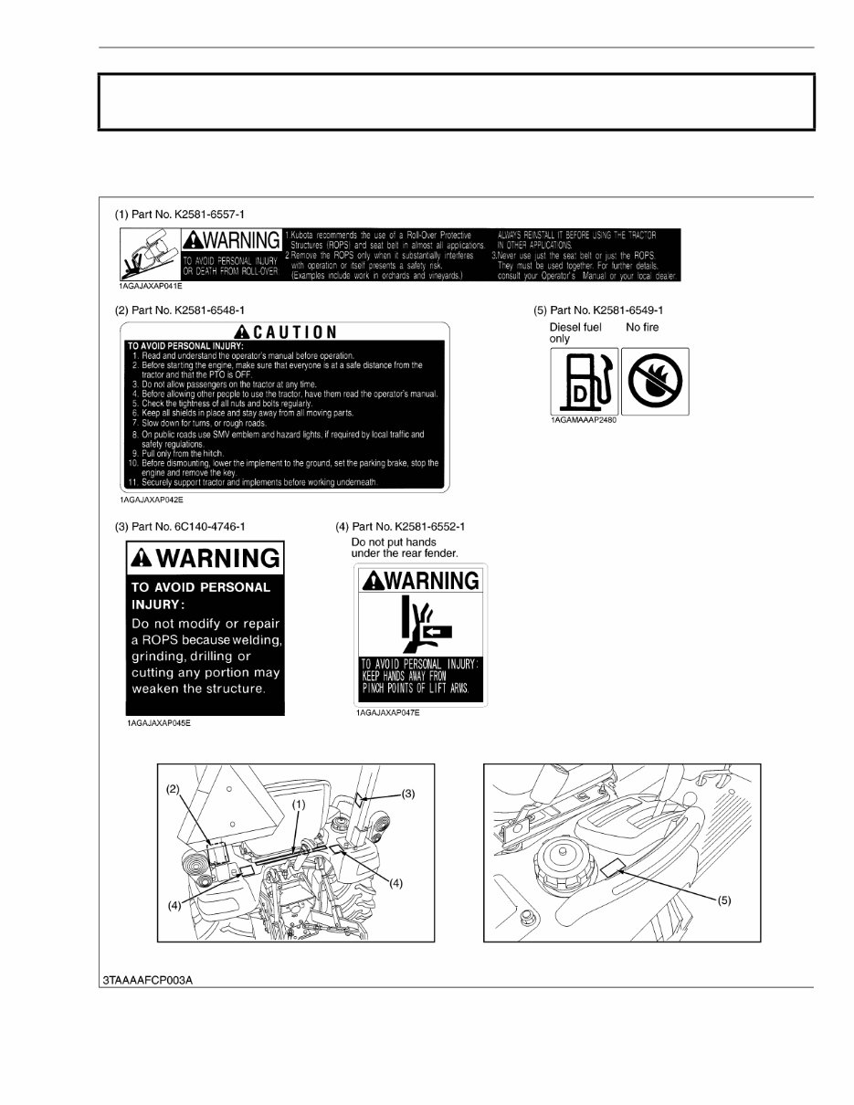 Kubota BX2660 Tractor and Mower Service Manual