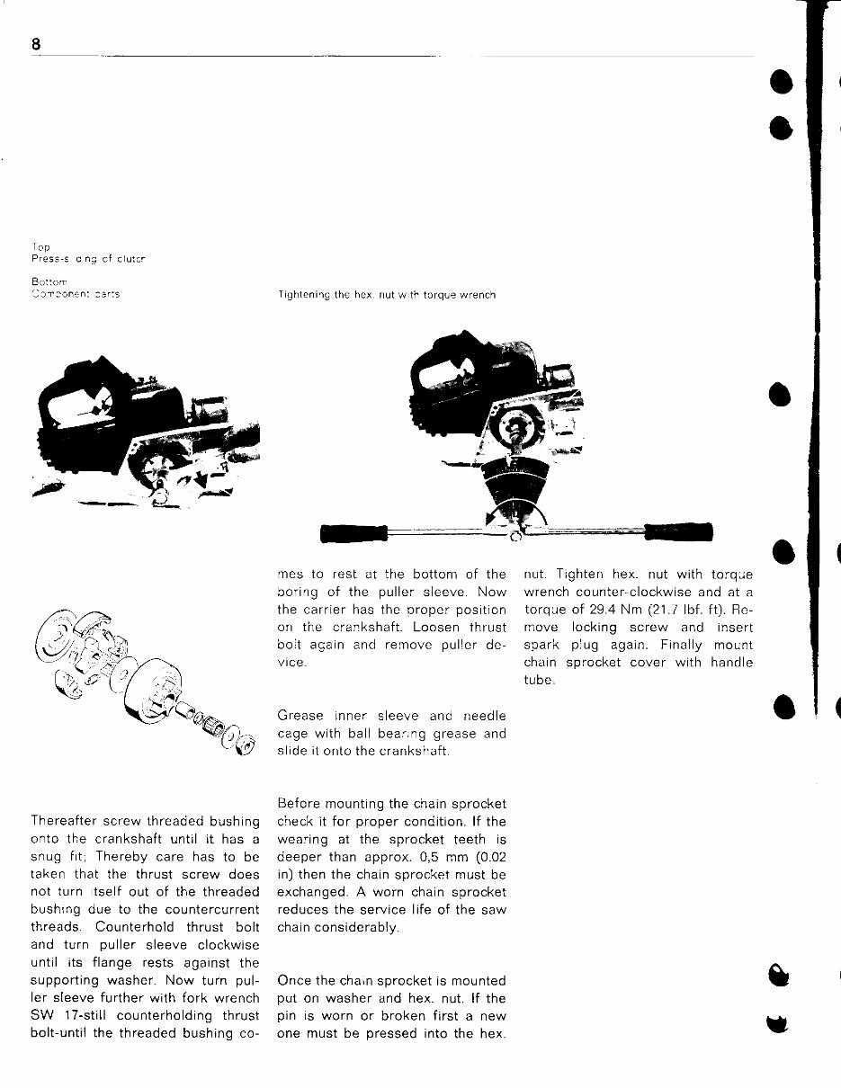 Stihl 08s Chainsaw Service Repair Workshop Manual SN4819800