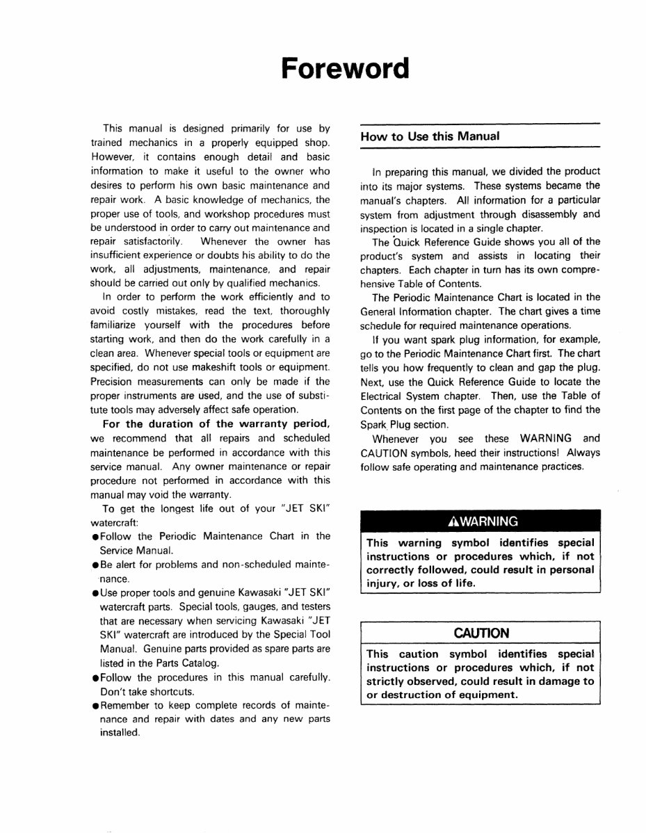 2002 KAWASAKI JET SKI 1200 STX R SERVICE MANUAL visual data 7