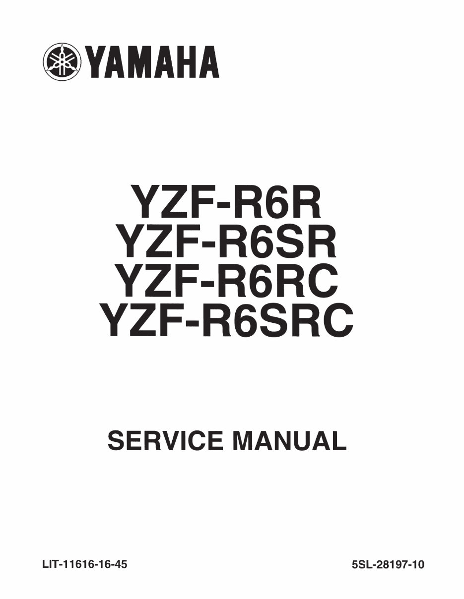 2007 YAMAHA R6S SERVICE MANUAL visual data 6