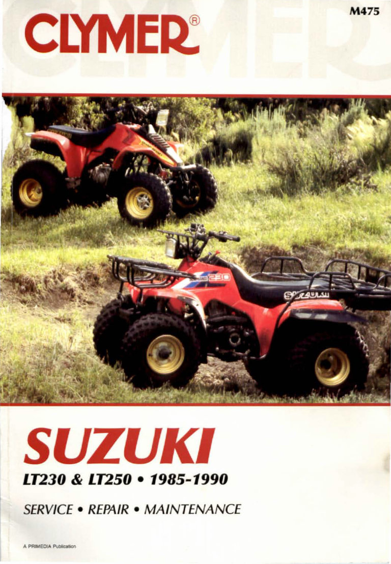 99500-42022-01E 1985 Suzuki LT230GE ATV Service Manual Part # 