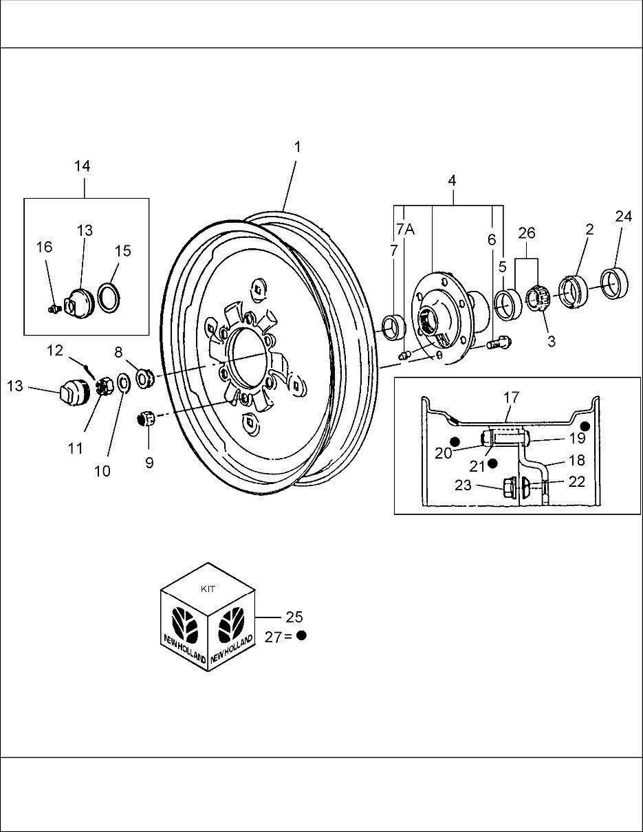 FORD 6610 4 CYLINDER AG Tractor ILLUSTRATED Parts LIST Manual