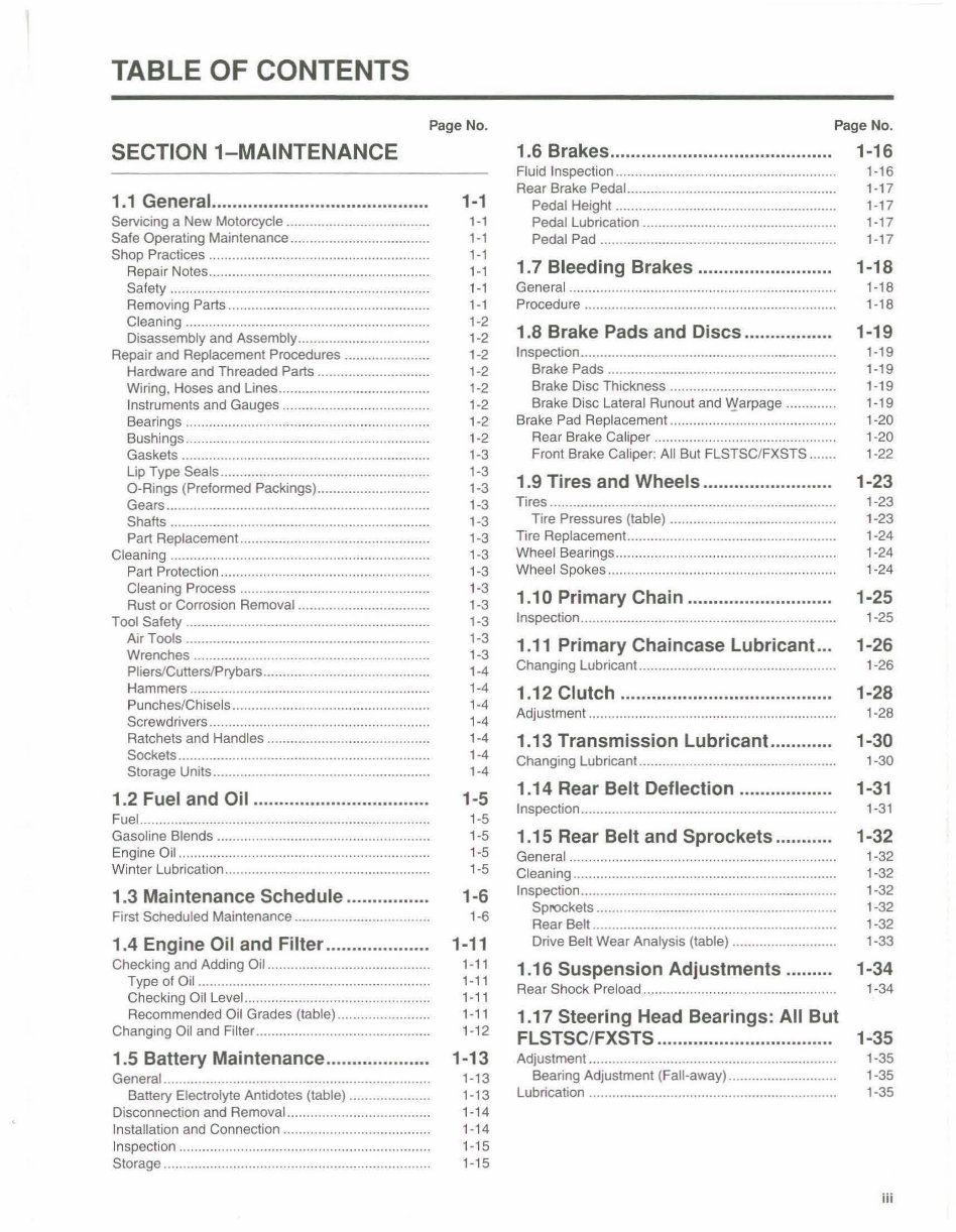 2006 Harley Davidson Softail Service & Workshop Manual