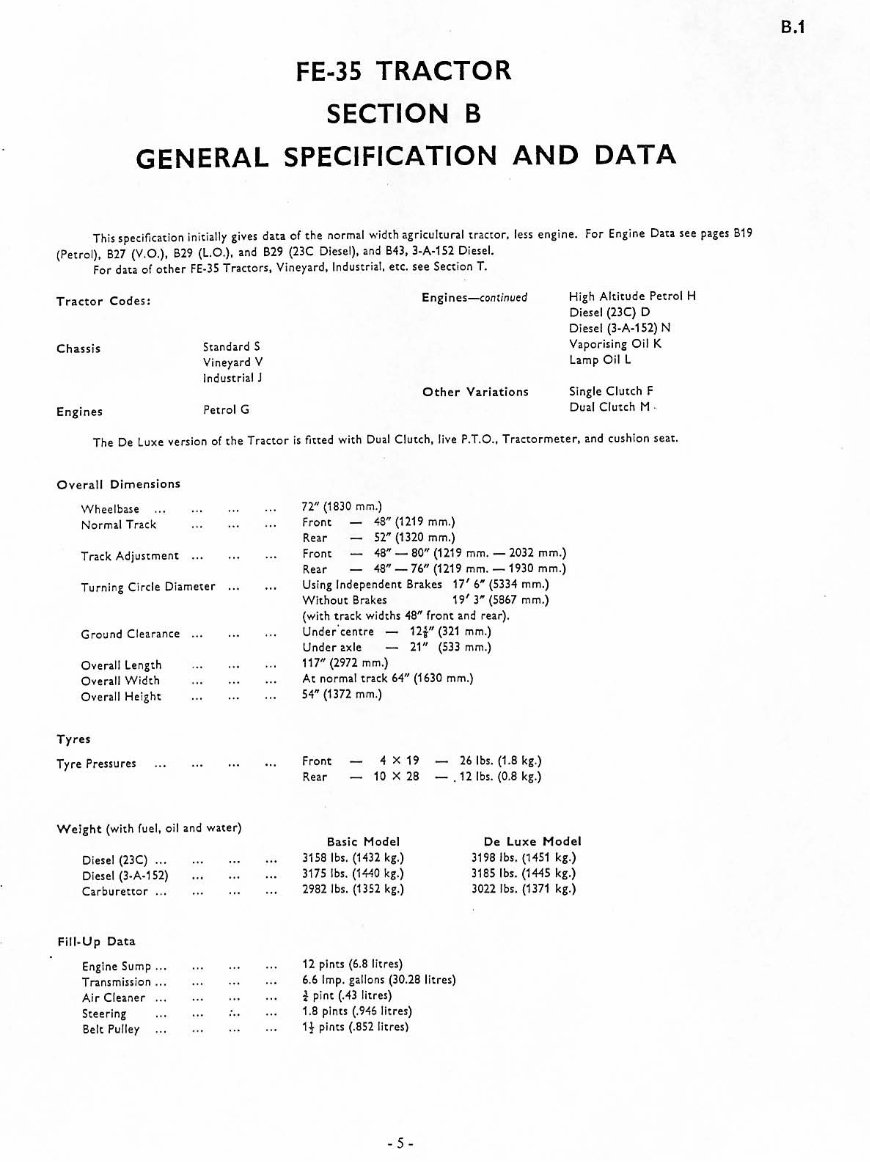 Massey Ferguson Mf 35 Mf35 Tractor Service Repair Manual 9195