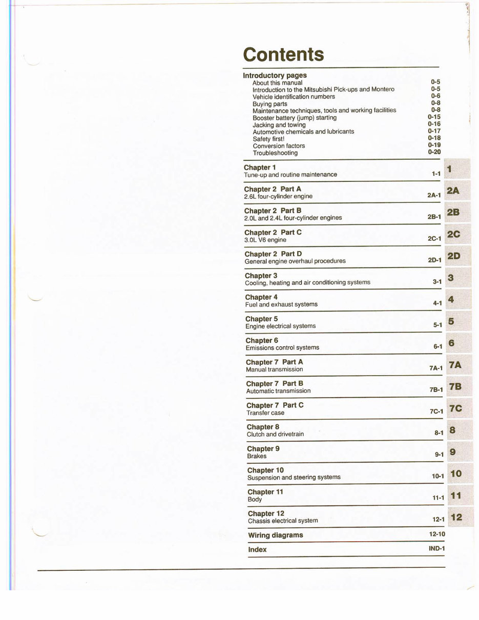 MITSUBISHI MIGHTY MAX Truck Service Repair Manual 19821993