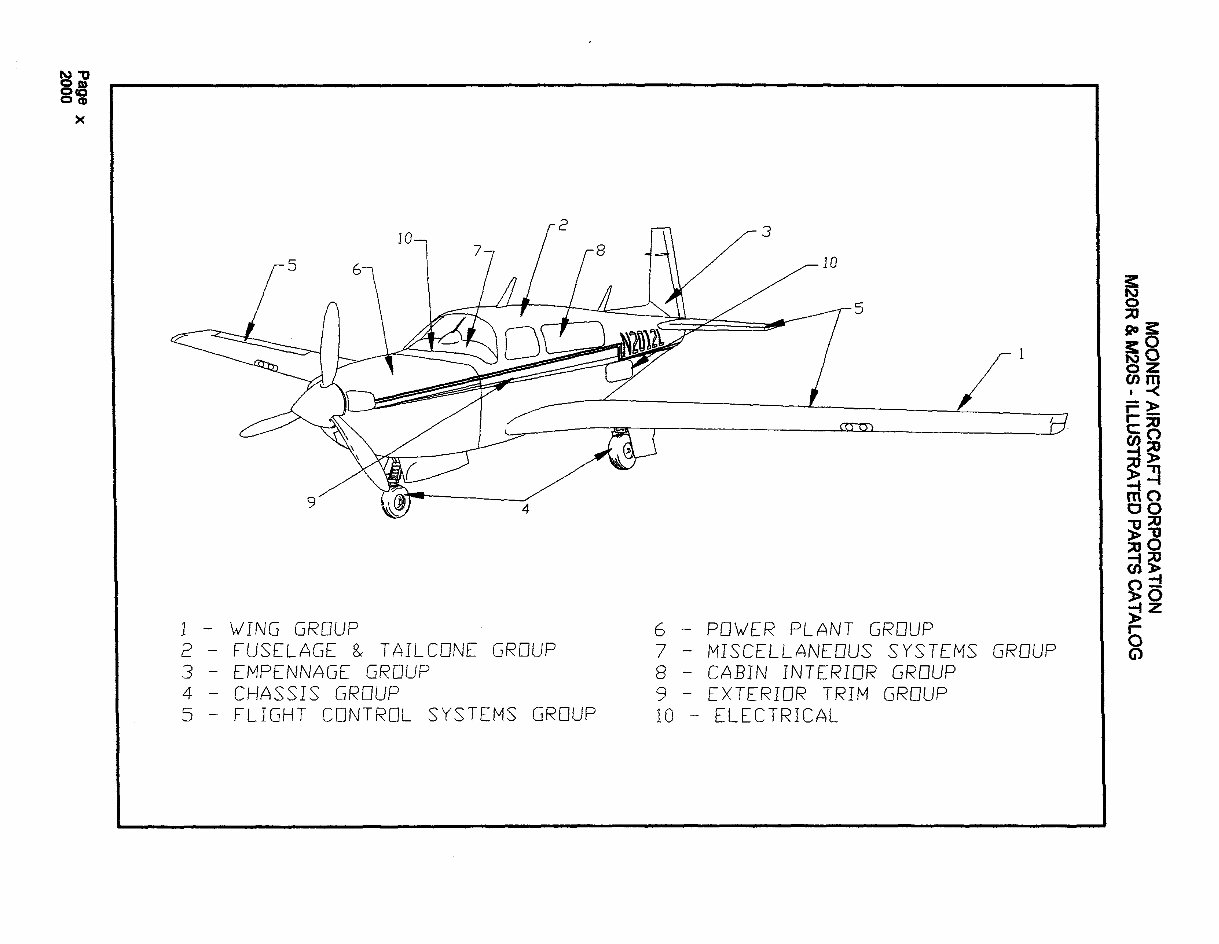 MOONEY M20R & M20S ILLUSTRATED Parts CATALOG