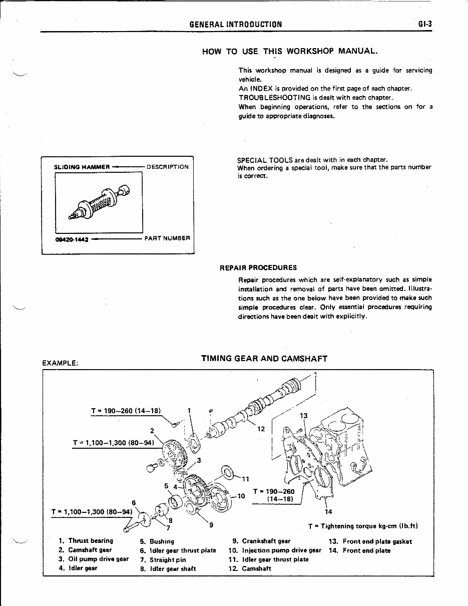 HINO EH700 Diesel Engine Workshop Service Manual