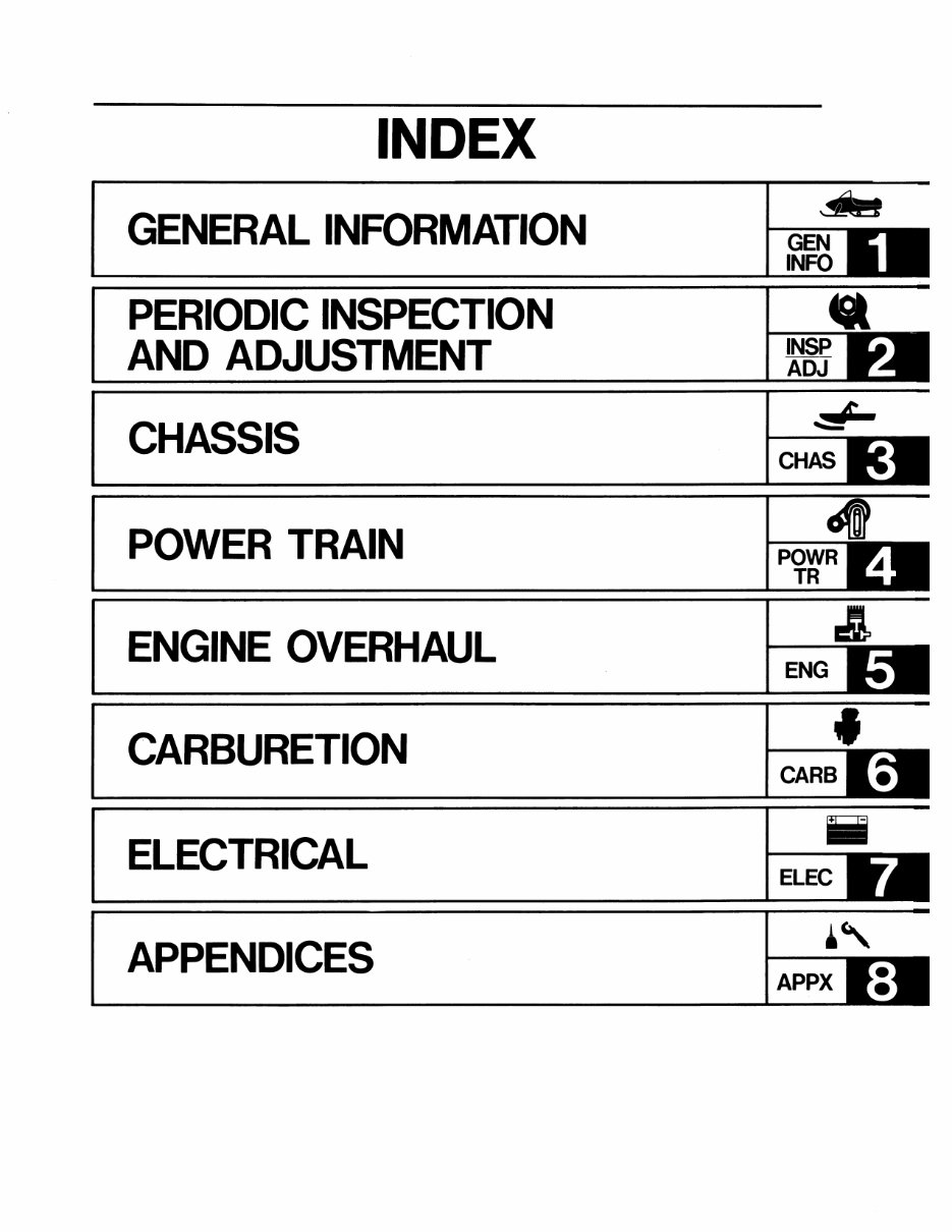 1993 Yamaha VENTURE GT / XL Snowmobile Service Manual