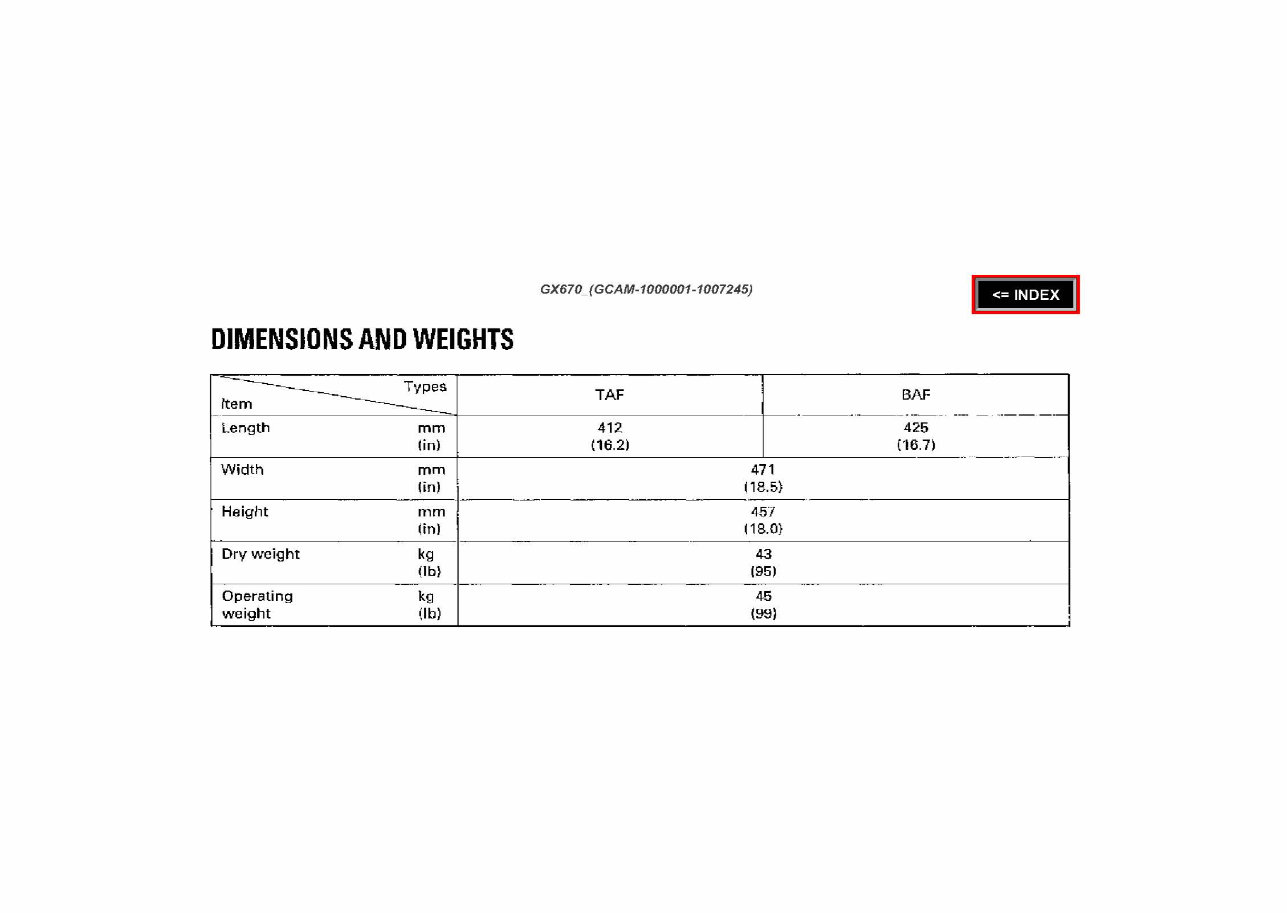 Honda GX670 Horizontal Shaft Engine Repair Manual