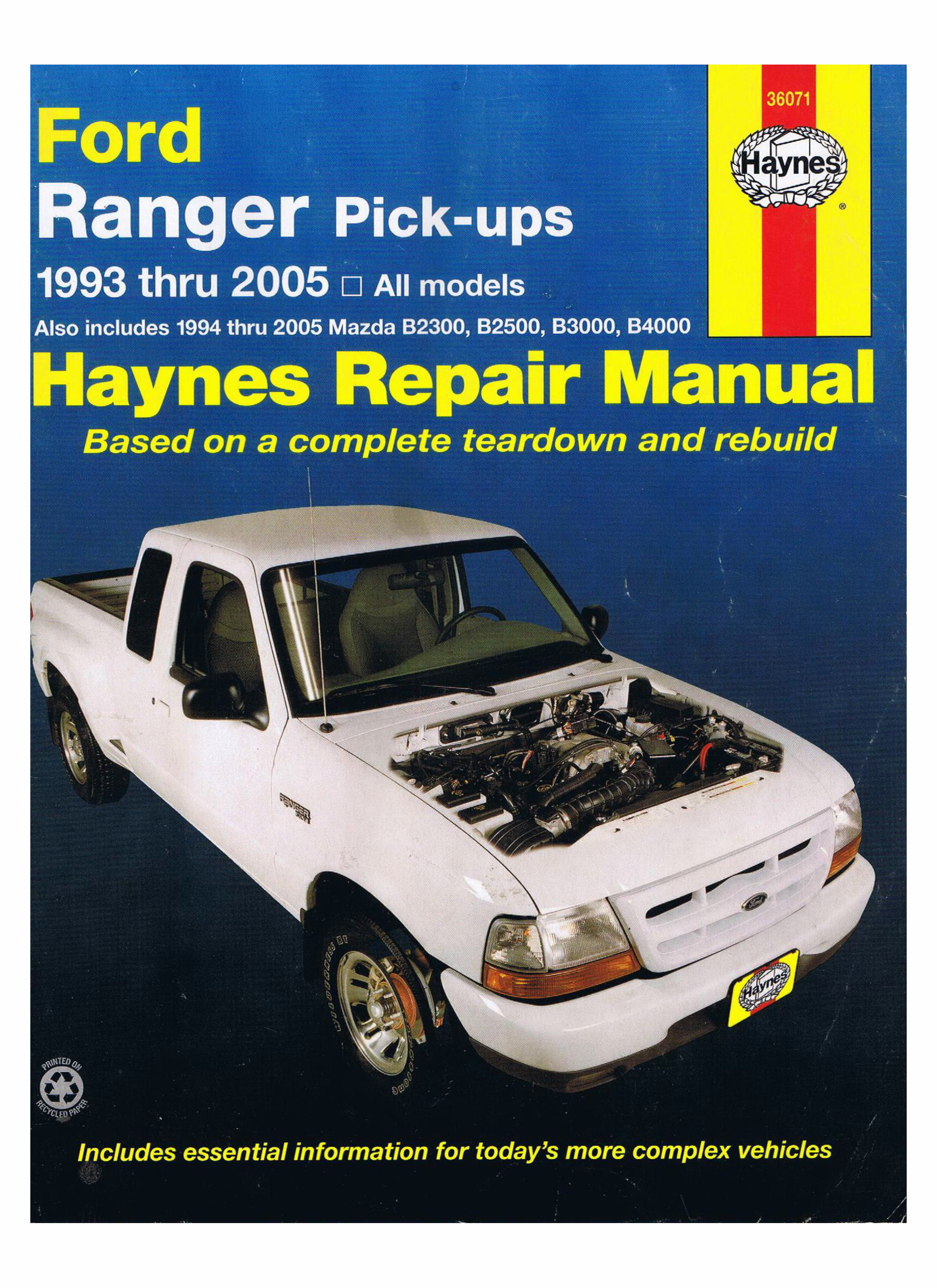 1995 Mazda B3000 Pickup Truck Service Repair Manual 95