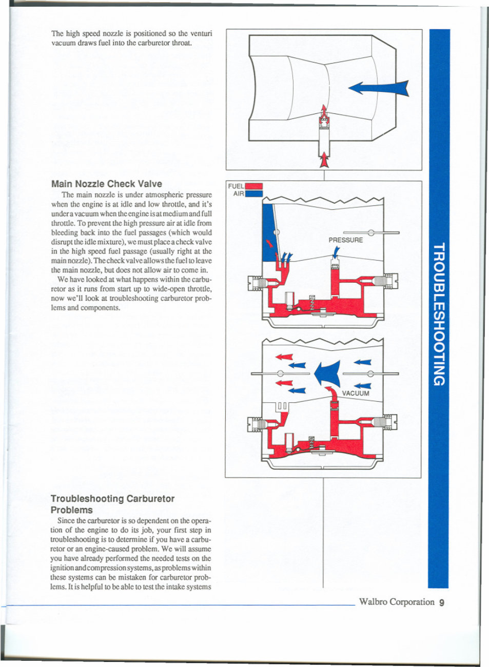 WALBRO DIAPHRAGM CARBURETORS Service Manual Manuals Online