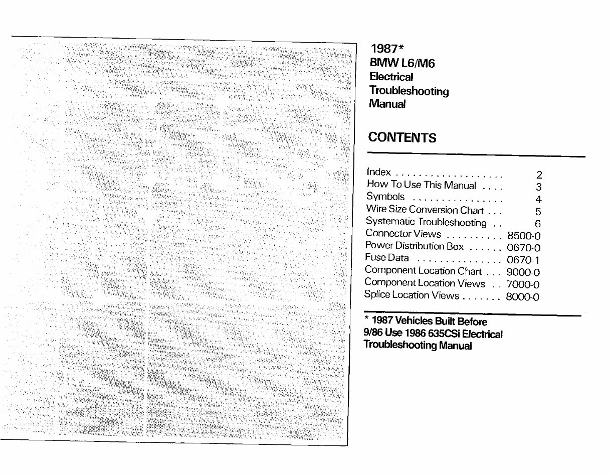 BMW 1982-2001 ETM Electrical Toubleshooting Manual