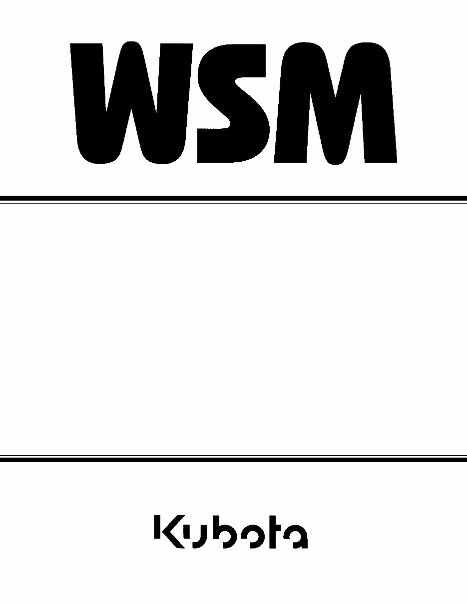 Kubota Kx613 Kx713 Repair Service Manual