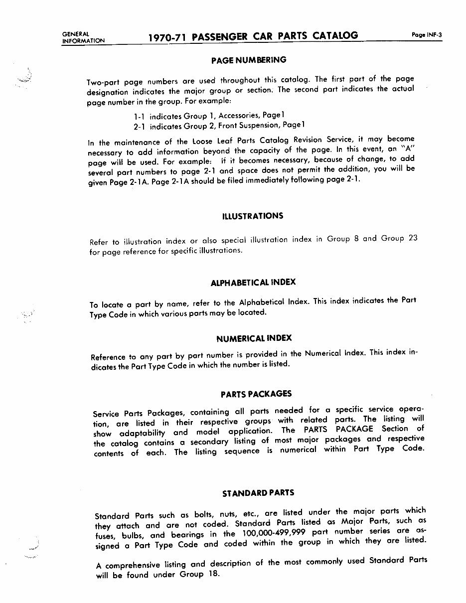 1970 1971 Dodge Chrysler Plymouth Imperial Parts Catalog Challenger