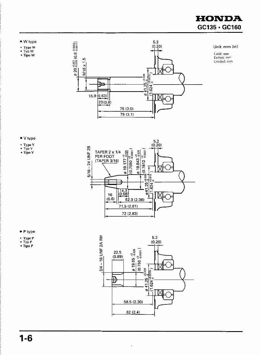Honda Gc135, Gc160 Engine Service Repair Manual