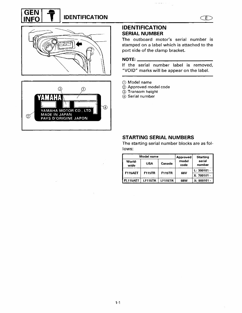 2002 Yamaha F115 TLRA Outboard service repair maintenance manual