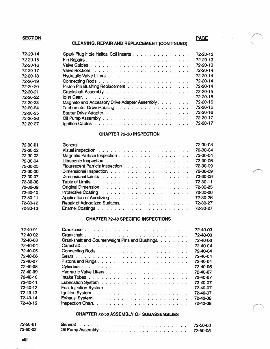 Continental Aircraft Engines O 470 K L M Overhaul Manual