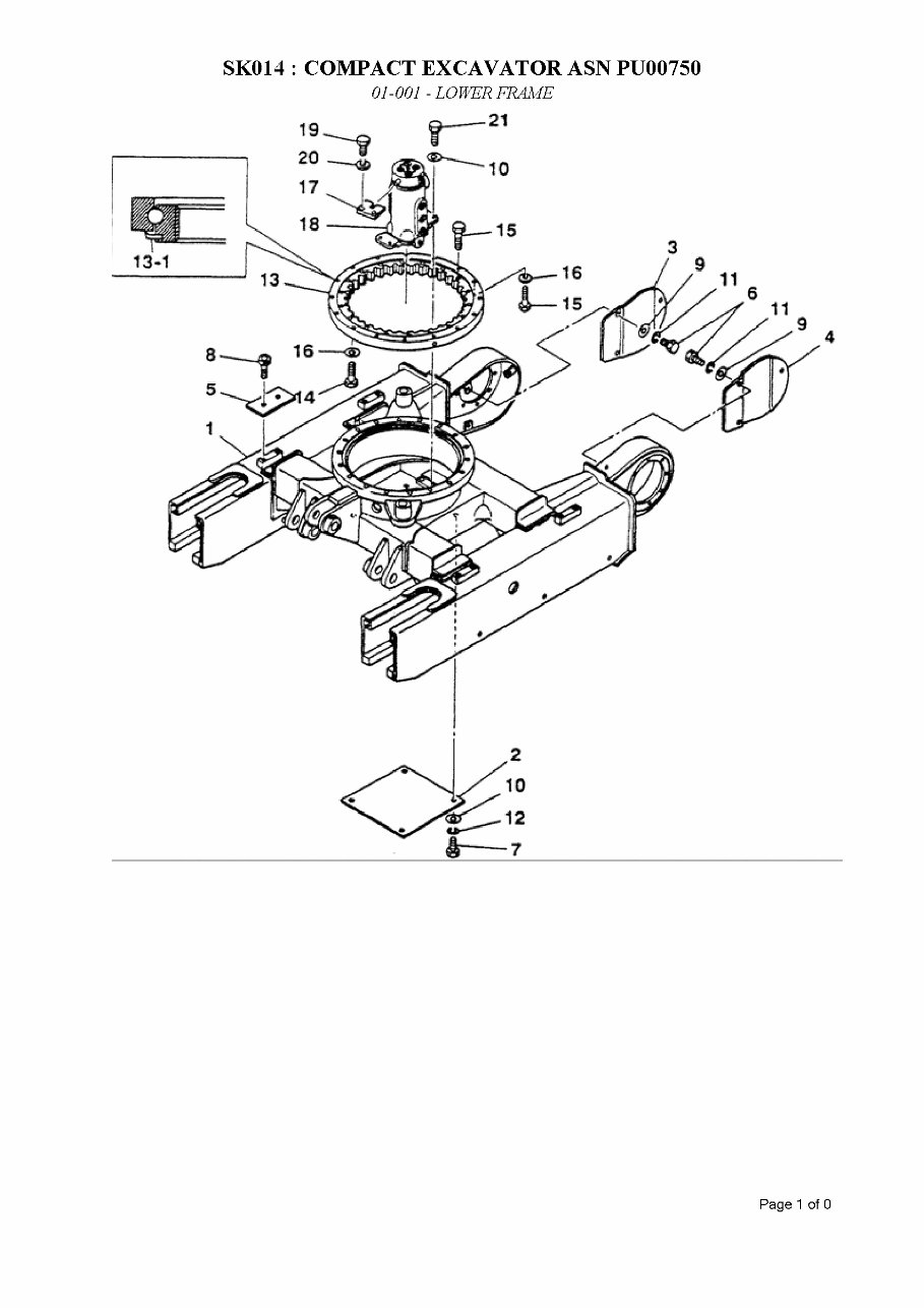 KOBELCO SK014 Excavator Parts Catalog Manual
