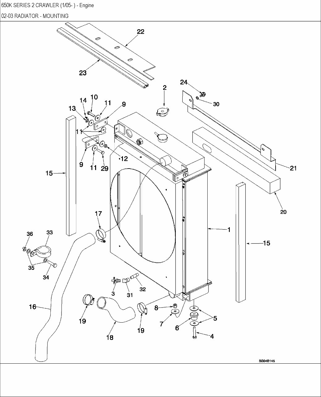 CASE 650K Series 2 BULLDOZER DOZER Parts Catalog Manual