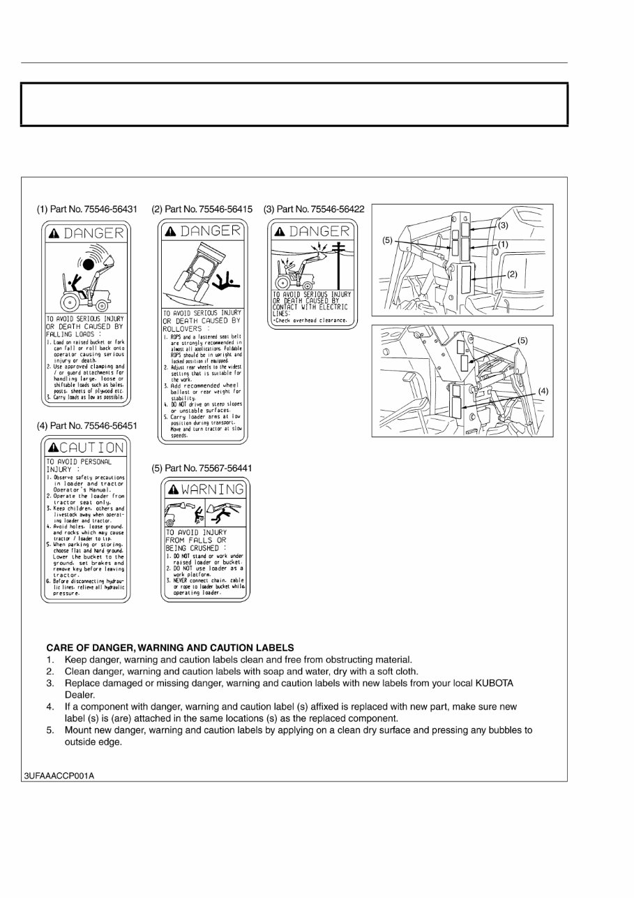 KUBOTA LA181 LA211 COMPACT FRONT END Loader Workshop Service Manual