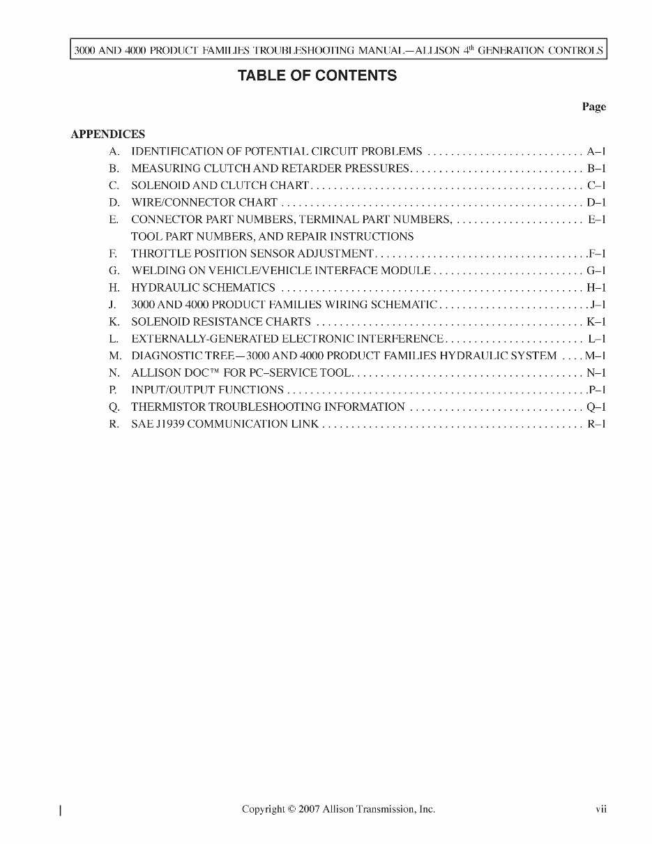 ALLISON Transmission 4500 RDS Full Service Repair Manual