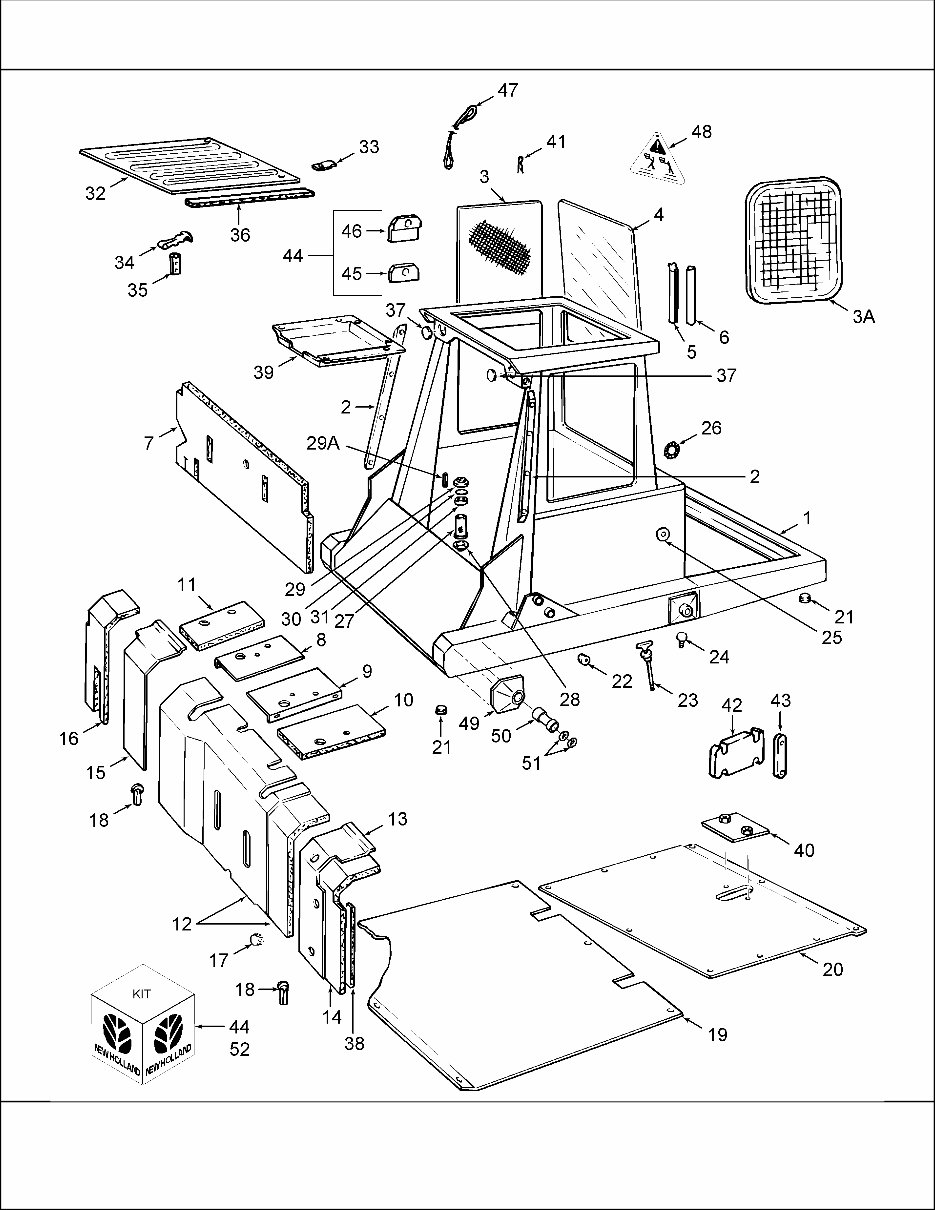 New Holland L555 Skid Steer Loader Service & Repair Manual (Sperry NH) - Brand New Book