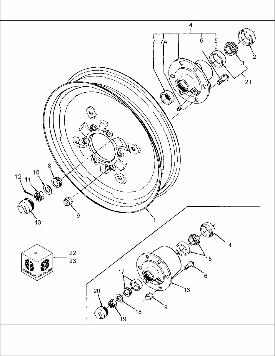 FORD New HOLLand 3930 3 CYLINDER AG Tractor ILLUSTRATED Parts LIST Manual