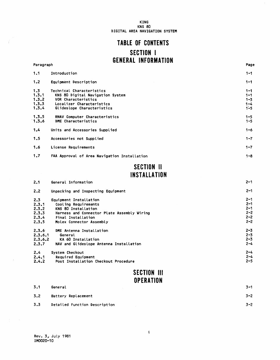 Bendix King KNS 80 installation manual RNAV Manuals Online