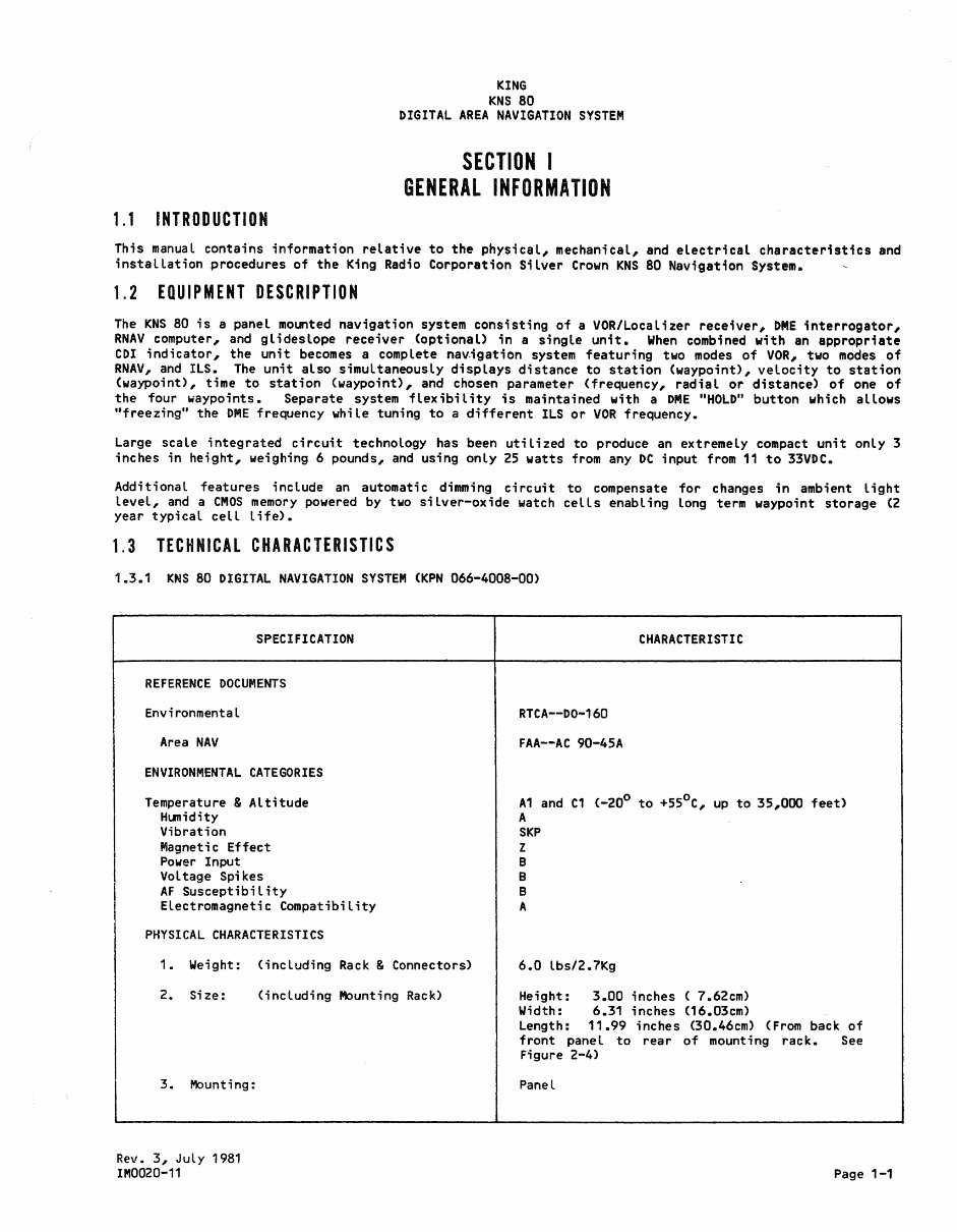Bendix King KNS 80 installation manual RNAV Manuals Online