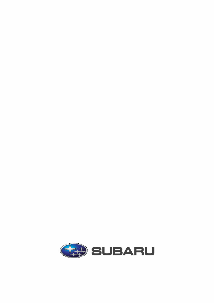 SUBARU BODY Repair TECHNICAL SKILLS HandBOOK Manual