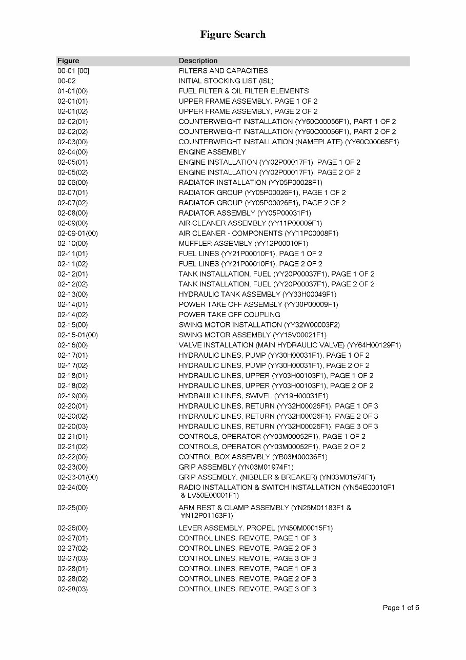 KOBELCO SK140SR ACERA TIER 3 Excavator Parts Catalog Manual